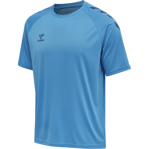 HMLCORE XK Core Poly T-Shirt S/S - Blue Danube