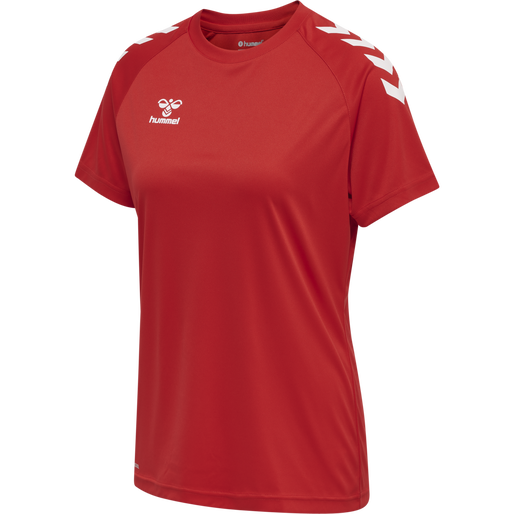 HMLCORE XK Core Poly T-Shirt S/S Womens - True Red