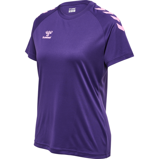 HMLCORE XK Core Poly T-Shirt S/S Womens - Acai