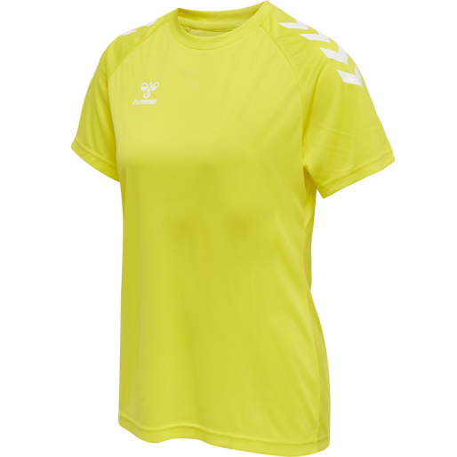 HMLCORE XK CORE POLY TEE S/S WOMAN - Bright Yellow