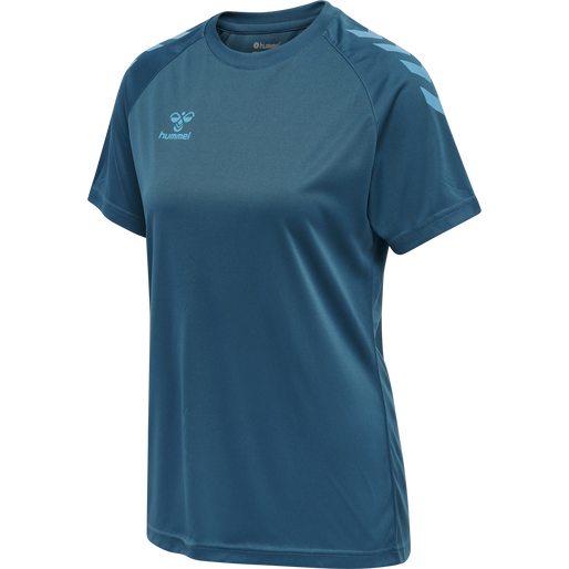 HMLCORE XK Core Poly T-Shirt S/S Womens - BLUE CORAL