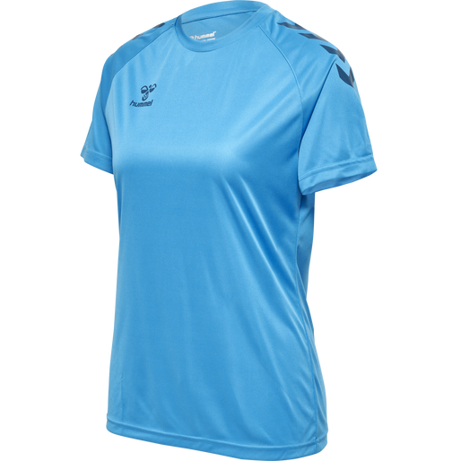 HMLCORE XK Core Poly T-Shirt S/S Womens - BLUE DANUBE