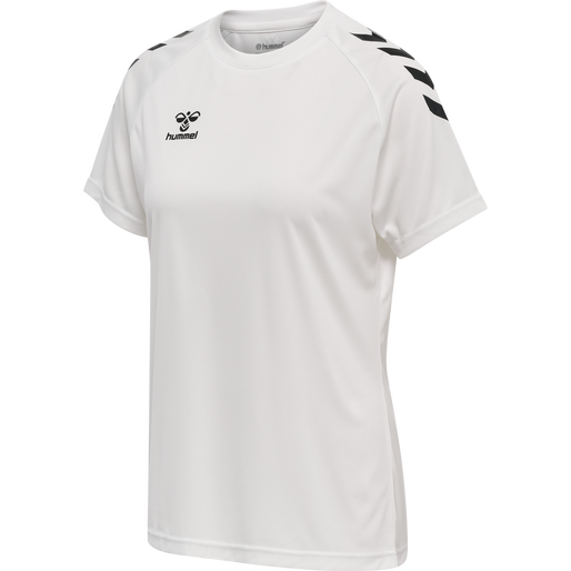 HMLCORE XK Core Poly T-Shirt S/S Woman - White/ Black