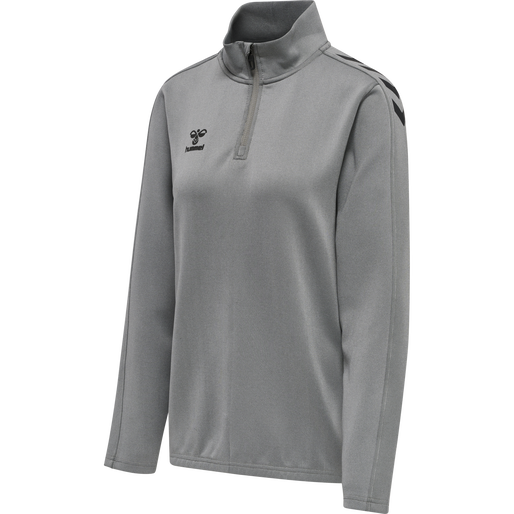 HMLCORE XK Half Zip Poly Sweat Woman - Grey Melange