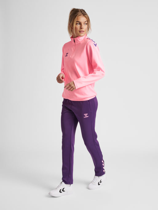 HMLCORE XK HALF ZIP SWEAT WOMAN - Cotton Candy