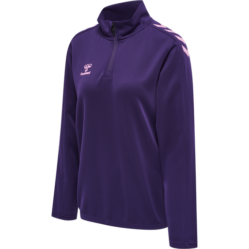 HMLCORE XK HALF ZIP SWEAT WOMAN - Acai