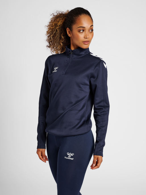 HMLCORE XK HALF ZIP SWEAT WOMAN - Marine