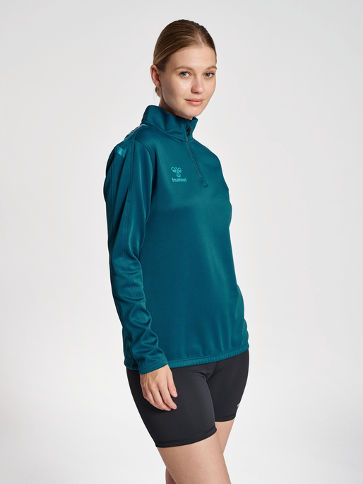 HMLCORE XK Half Zip Poly Sweat Woman - Blue Coral