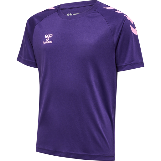 HMLCORE XK Core Poly T-Shirt S/S Kids - Acai