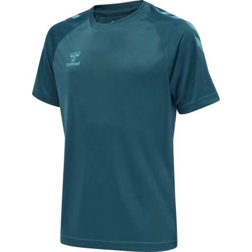 HMLCORE XK Core Poly T-Shirt S/S Kids - Blue Coral