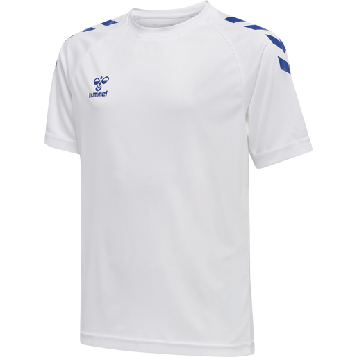 HMLCORE XK Core Poly T-Shirt S/S Kids - White / Blue