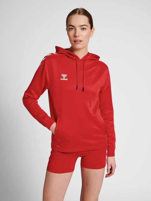 HMLCORE XK POLY SWEAT HOODIE WOMAN - True Red