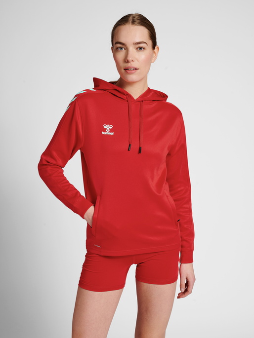 HMLCORE XK Poly Sweat Hoodie Woman - True Red