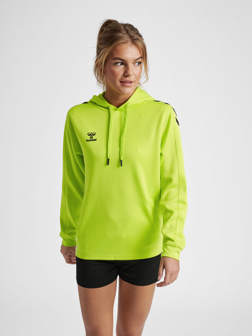 HMLCORE XK POLY SWEAT HOODIE WOMAN - LIME POPSICLE