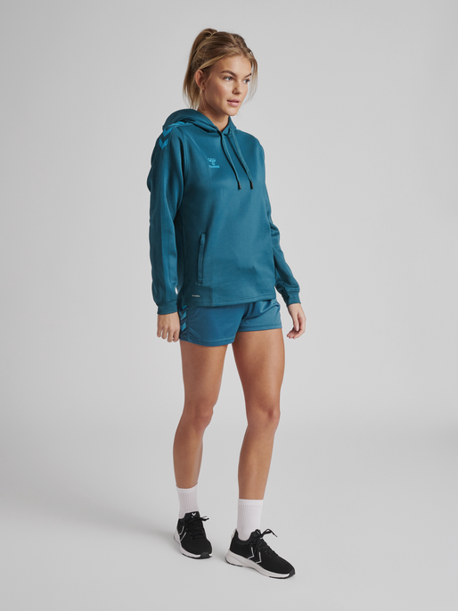 HMLCORE XK Poly Sweat Hoodie Woman - Blue Coral