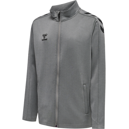 HMLCORE XK POLY ZIP SWEAT KIDS - GREY MELANGE