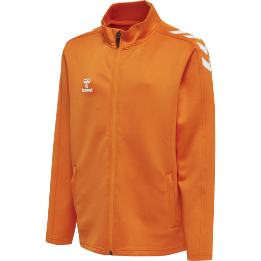 HMLCORE XK POLY ZIP SWEAT KIDS - Orange Tiger