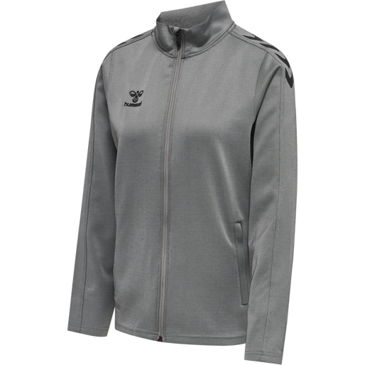 HMLCORE XK POLY ZIP SWEAT WOMAN - GREY MELANGE