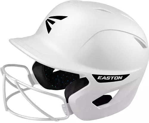 Easton Ghost Matte Fastpitch Batting Helmet with Softball Mask - White