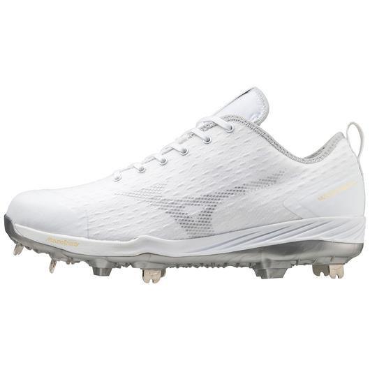 Mizuno Dominant 4 Low Men's Metal Baseball Cleat- White