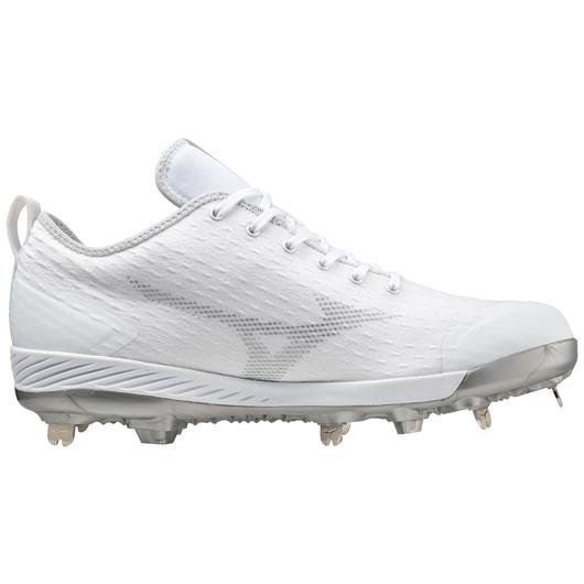 Mizuno Dominant 4 Low Men's Metal Baseball Cleat- White