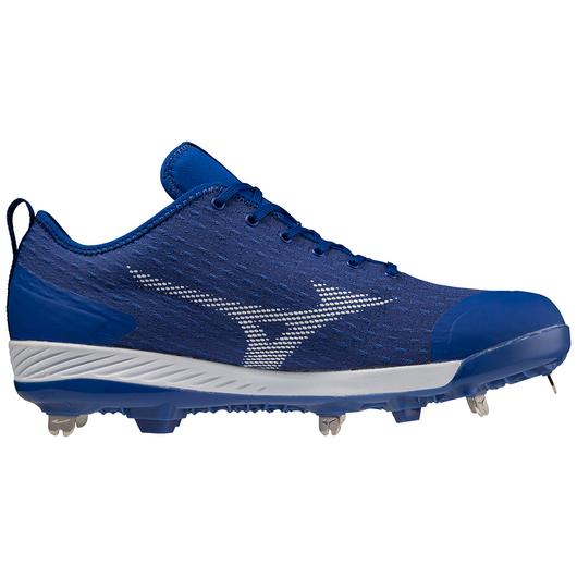 Mizuno Dominant 4 Low Men's Metal Baseball Cleat- Royal/White