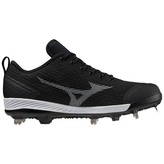 Mizuno Dominant 4 Low Men's Metal Baseball Cleat- Black/White