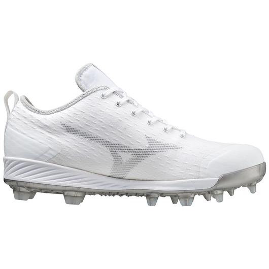 Mizuno Dominant 4 TPU Men's Molded Baseball Cleat - White