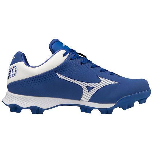 Mizuno Wave Lightrevo TPU Junior Molded Low Baseball Cleat - Royal/White