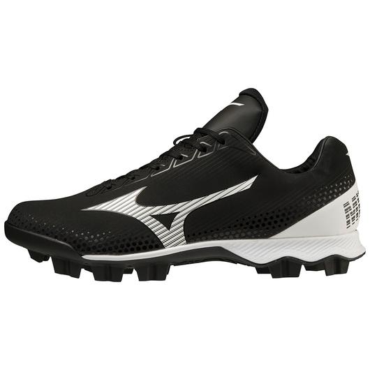 Mizuno Wave Lightrevo TPU Men's Molded Low Baseball Cleat - Black/White