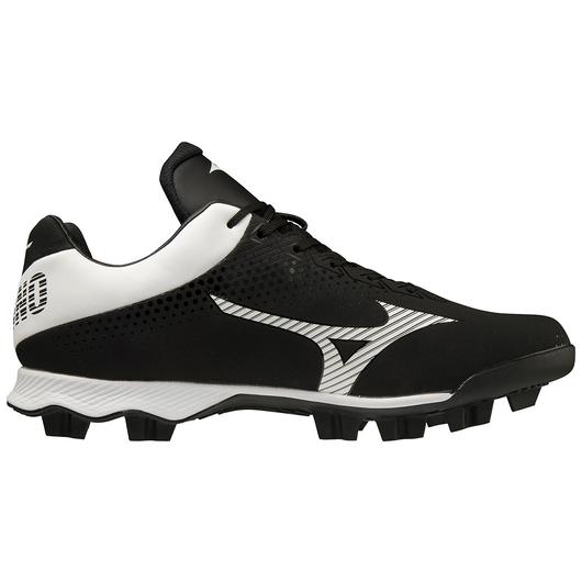 Mizuno Wave Lightrevo TPU Men's Molded Low Baseball Cleat - Black/White