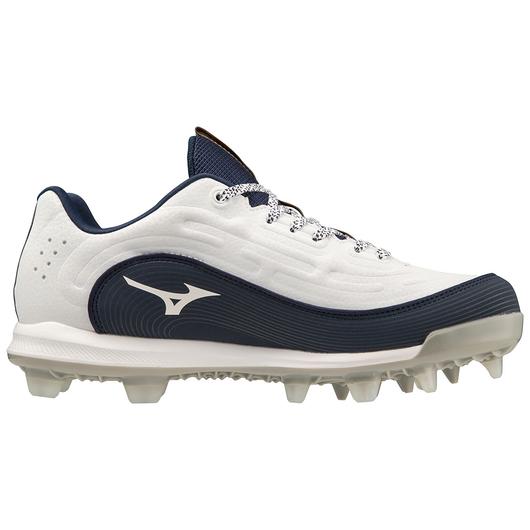 9-Spike Advanced Finch Elite 6 Low Women's TPU Molded Softball Cleat- White/Navy