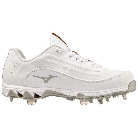 9-Spike Swift 8 Low Women's Metal Softball Cleat - White