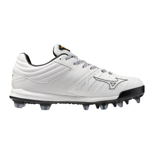 Women's Mizuno Pro FP Low TPU Fastpitch Cleat - White/Black