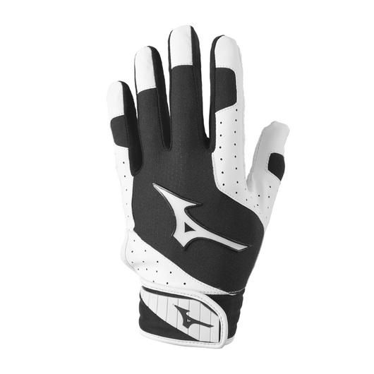 Finch Youth Softball Padded Batting Glove - White/Charcoal