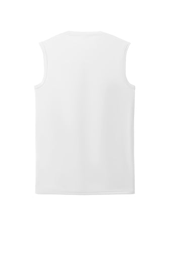 Port & Co mpany Performance Sleeveless Tee - White