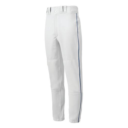 Men's Premier Piped Baseball Pant- White/Navy