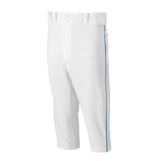 Men's Premier Short Piped Baseball Pant - White/Navy