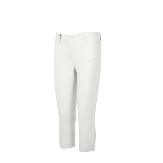 Women's Belted Stretch Softball Pant - White