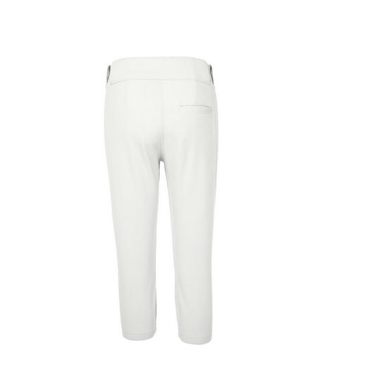 Women's Belted Stretch Softball Pant - White