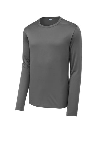 Sport-Tek® Posi-UV® Pro Long Sleeve Tee - Dark Smoke Grey