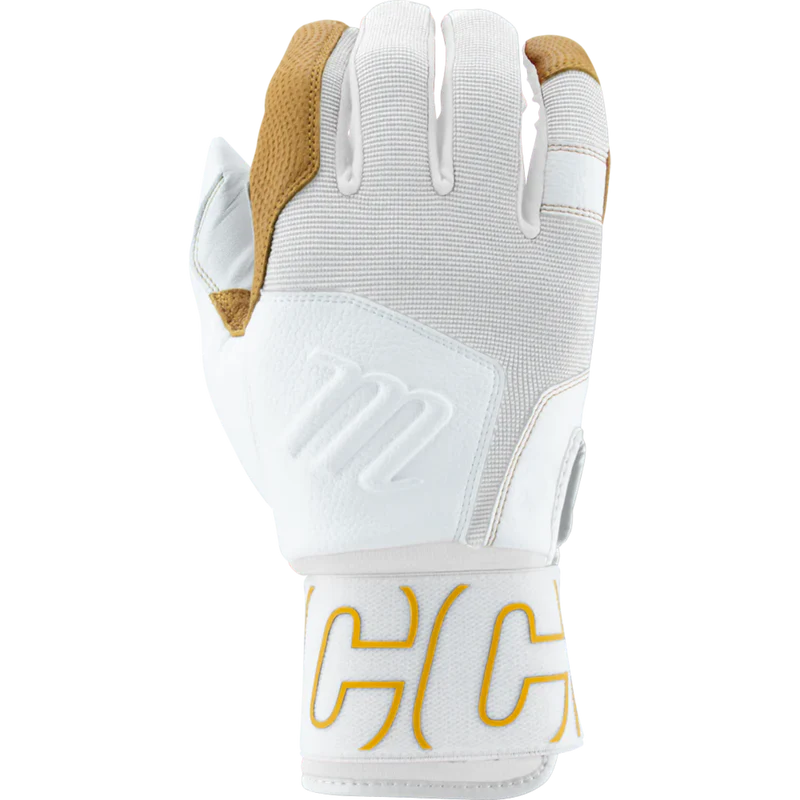 Youth Blacksmith Full Wrap Batting Glove V2 - White/White