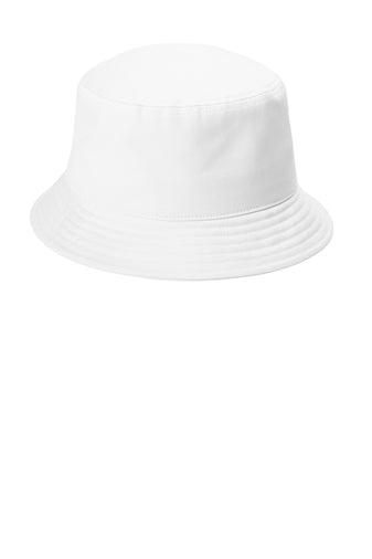 Port Authority® Twill Short Brim Bucket Hat - White