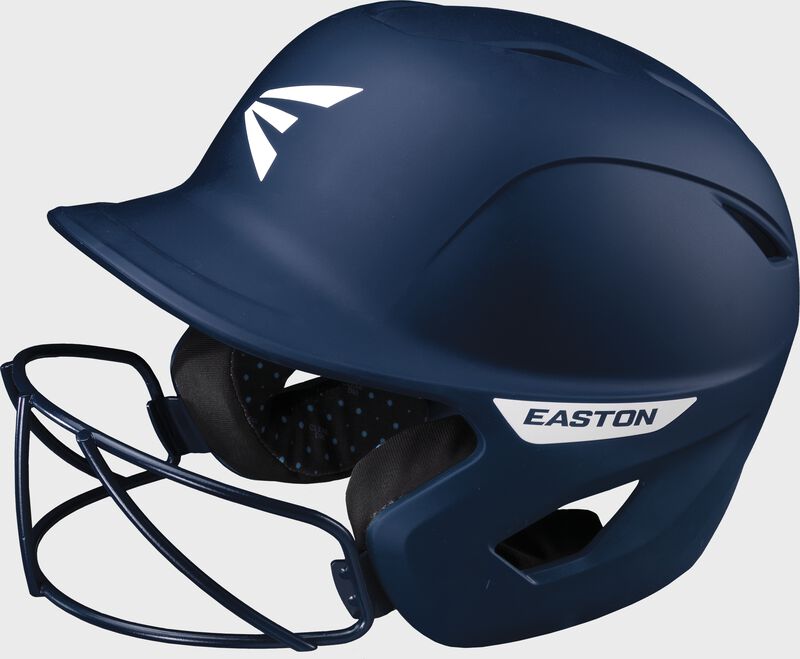 Easton Ghost Matte Fastpitch Batting Helmet with Softball Mask - Navy