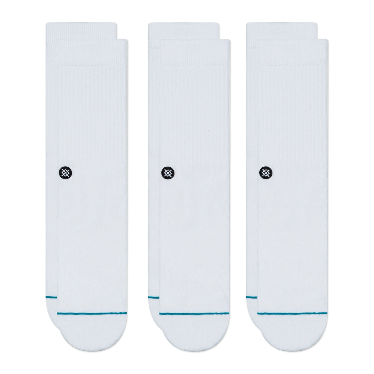 Stance ICON Crew Socks-3 Pack (White)