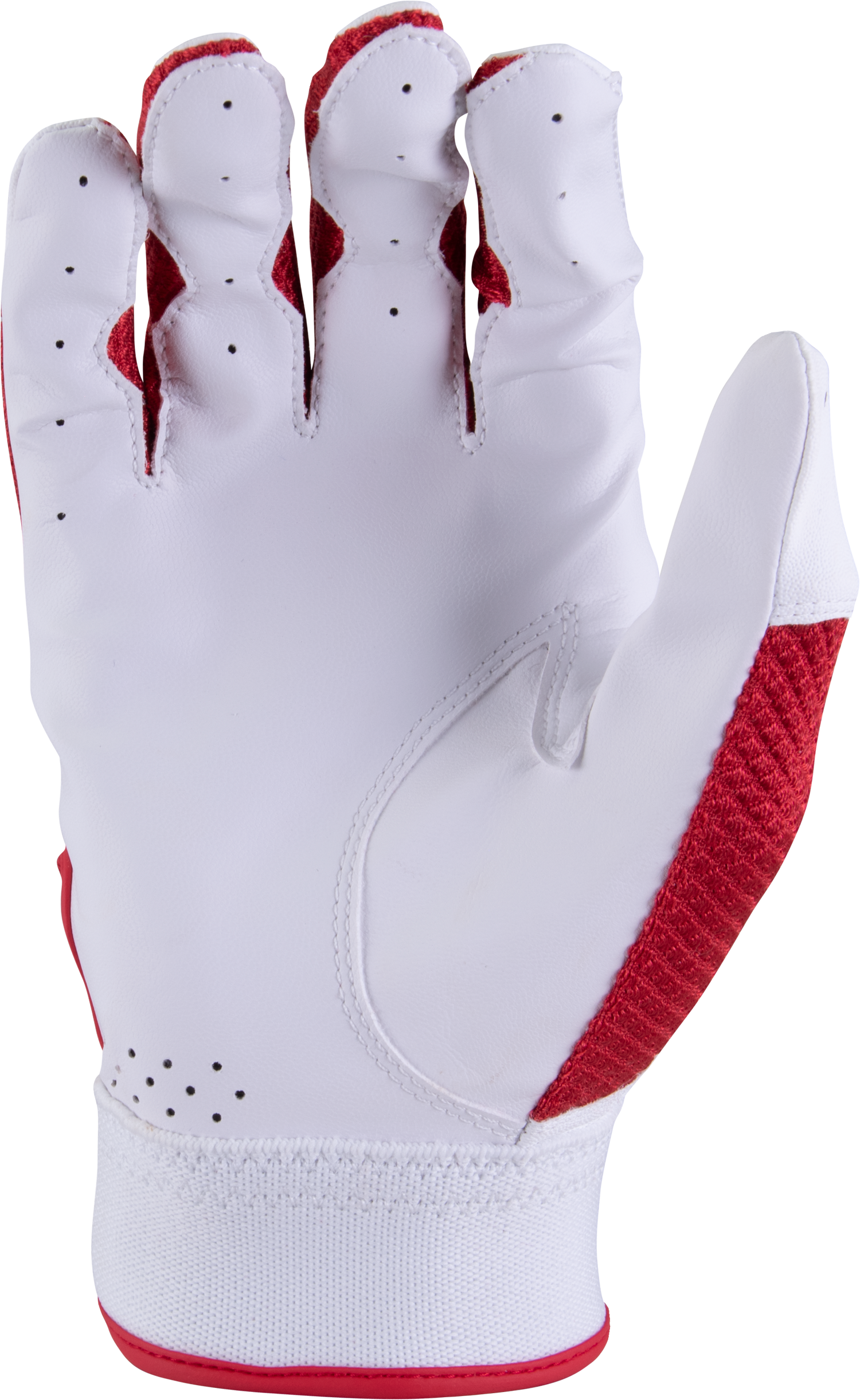 Code Adult Batting Glove - White/Red
