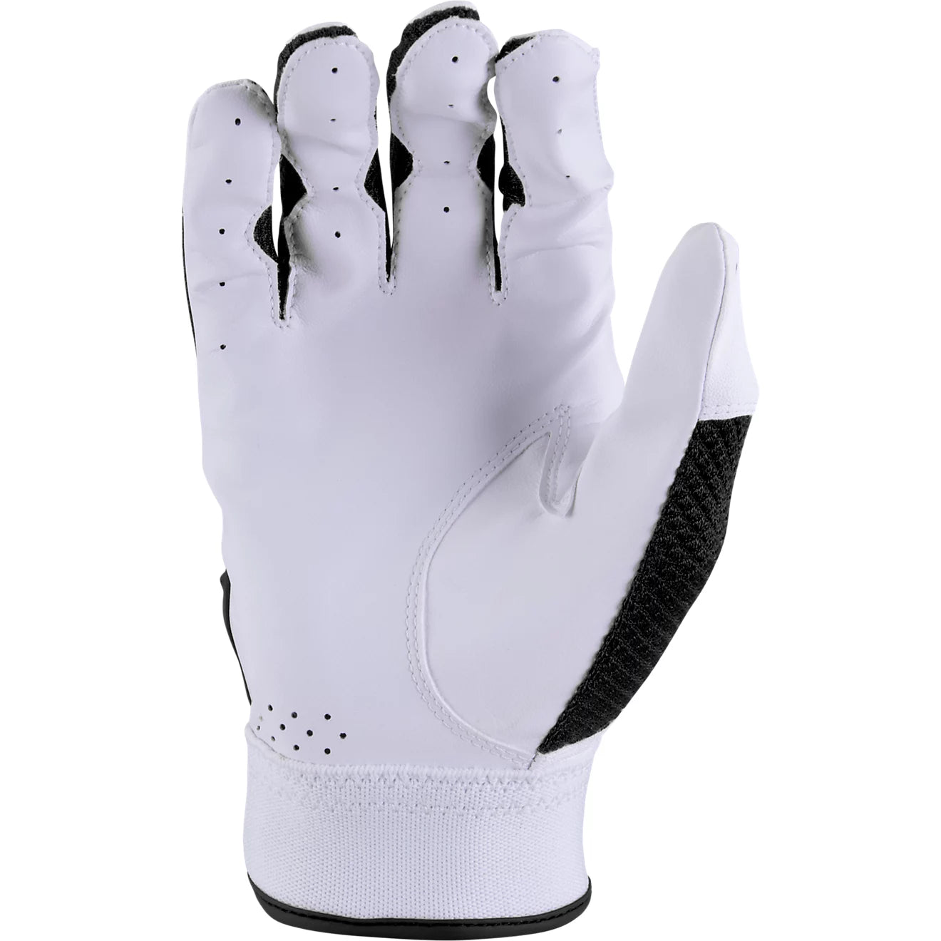 Youth Code Batting Glove - White/Black