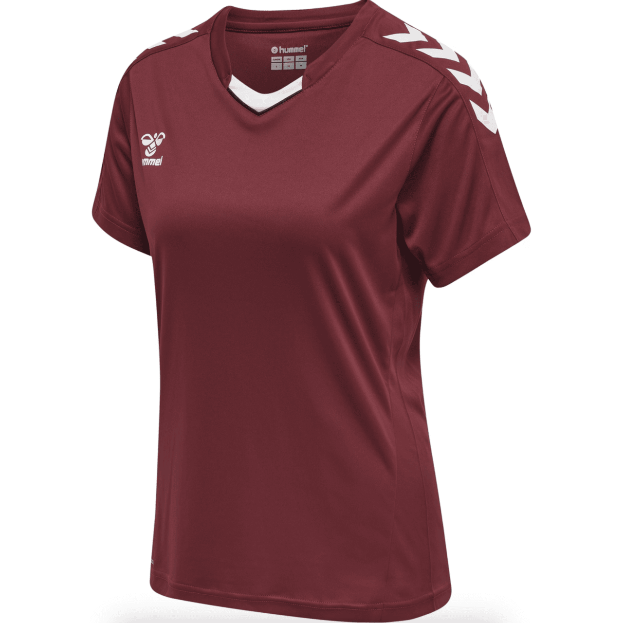 HMLCORE XK Poly Jersey S/S Woman - Maroon