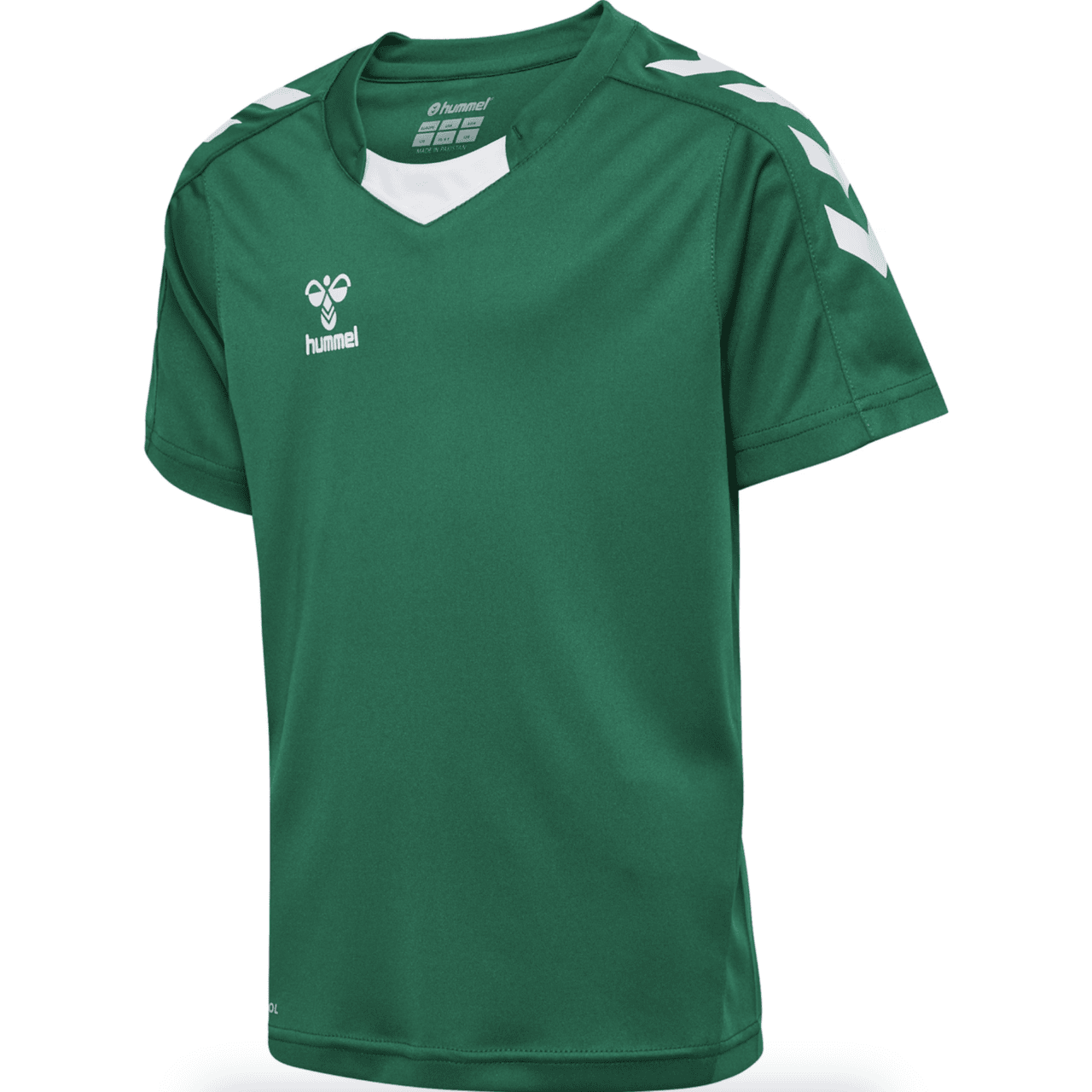 HMLCORE XK POLY JERSEY S/S KIDS - Evergreen