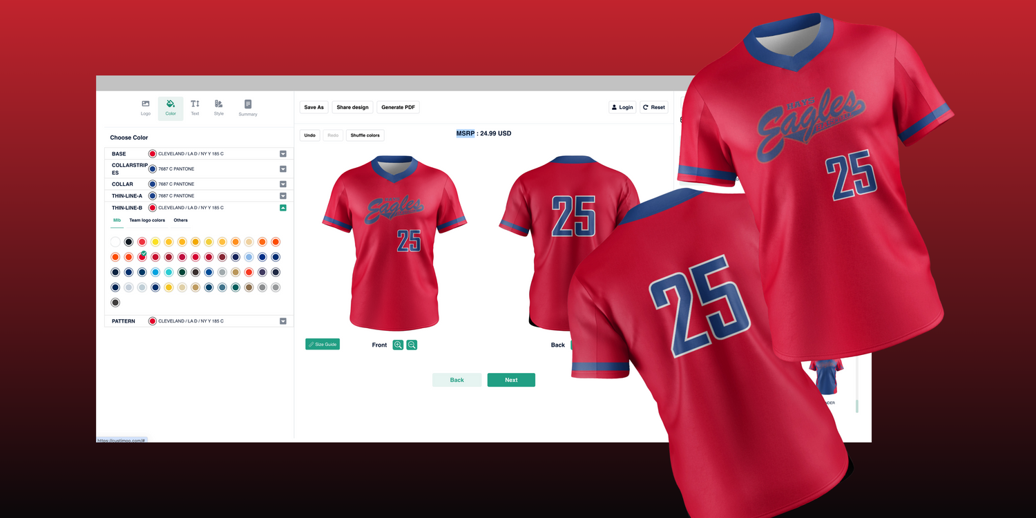 Click to Build Custom Softball Uniforms - Unleash your team's unique style on the softball field. Experience easy customization with TCA Team's user-friendly tool. Design, personalize, and elevate your game today